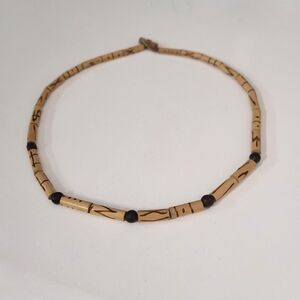 Vintage Wooden Beaded Necklace